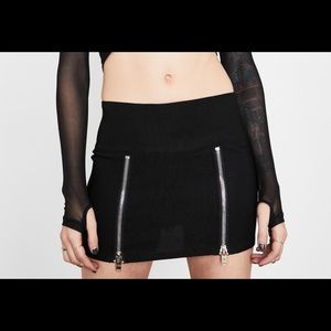 Current Mood double zip mini skirt